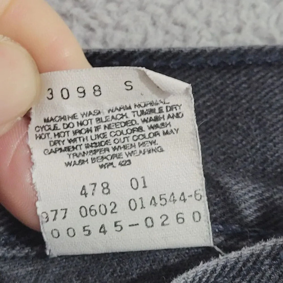 Vintage Levi's 545 Brown tab Loose Fit Men's Black Jeans 36x32 Tapered 21PT - Picture 5 of 10